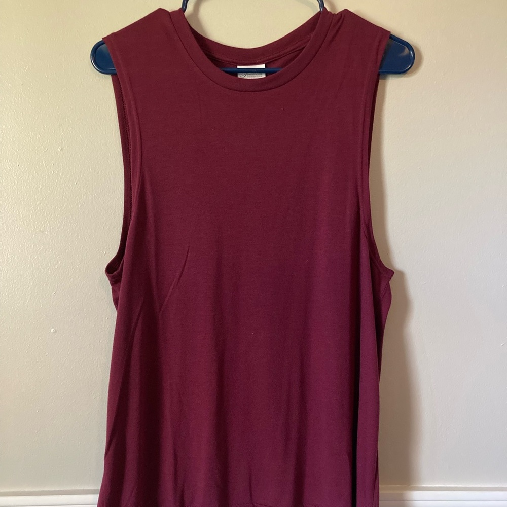 Burgundy Dancewear training tank